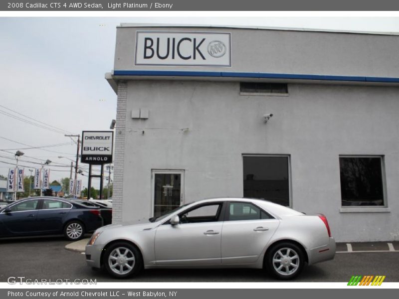 Light Platinum / Ebony 2008 Cadillac CTS 4 AWD Sedan