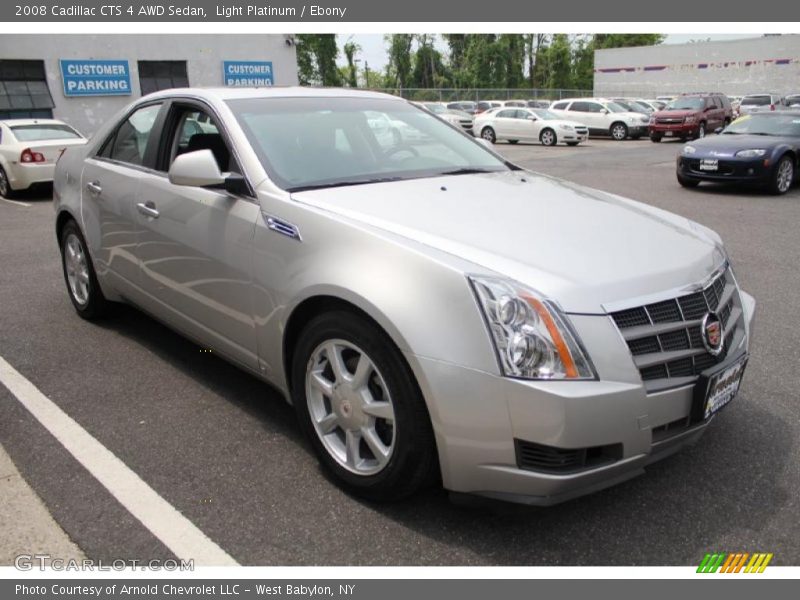 Light Platinum / Ebony 2008 Cadillac CTS 4 AWD Sedan