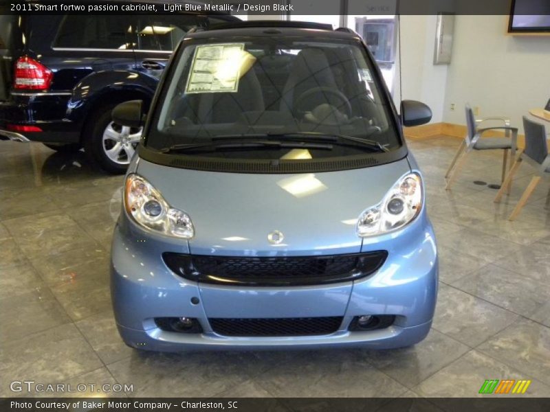 Light Blue Metallic / Design Black 2011 Smart fortwo passion cabriolet