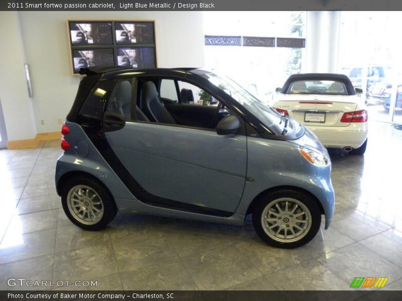 Light Blue Metallic / Design Black 2011 Smart fortwo passion cabriolet