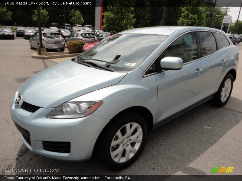 Icy Blue Metallic / Sand 2008 Mazda CX-7 Sport