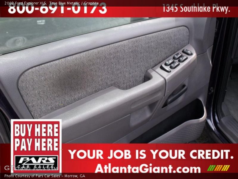 True Blue Metallic / Graphite 2002 Ford Explorer XLS