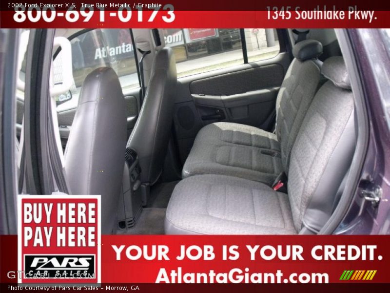 True Blue Metallic / Graphite 2002 Ford Explorer XLS