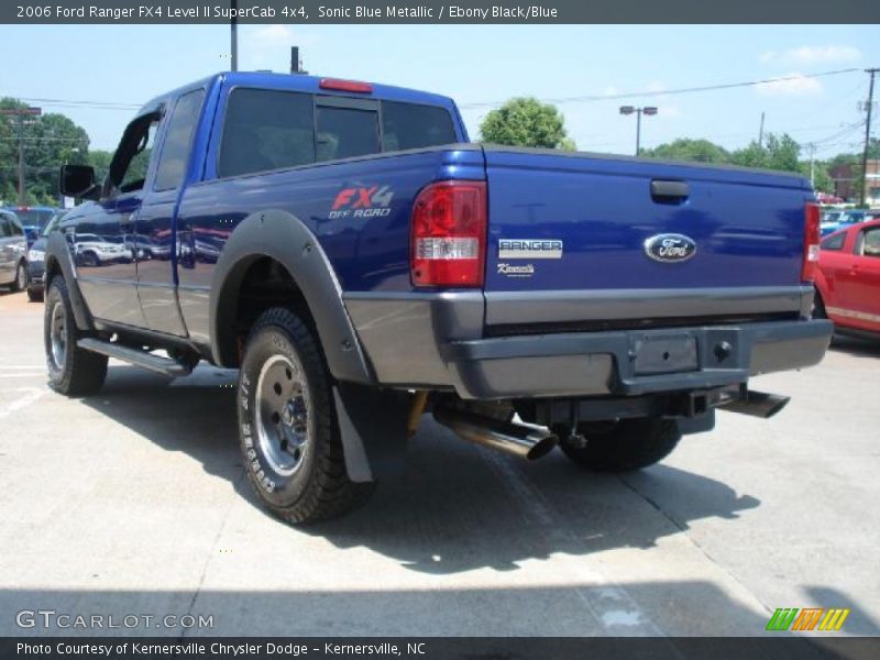 Sonic Blue Metallic / Ebony Black/Blue 2006 Ford Ranger FX4 Level II SuperCab 4x4