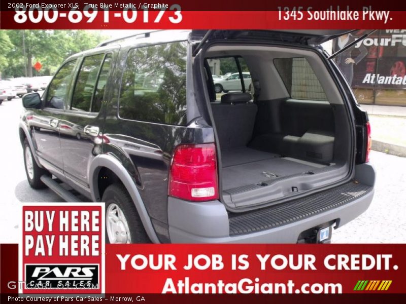 True Blue Metallic / Graphite 2002 Ford Explorer XLS