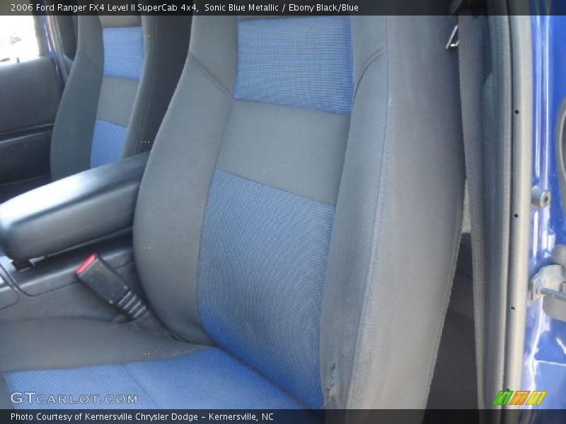  2006 Ranger FX4 Level II SuperCab 4x4 Ebony Black/Blue Interior