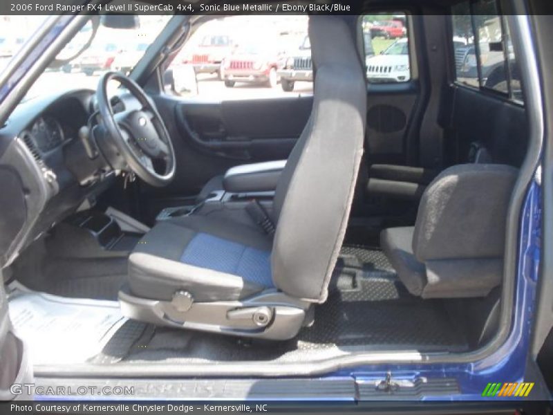  2006 Ranger FX4 Level II SuperCab 4x4 Ebony Black/Blue Interior