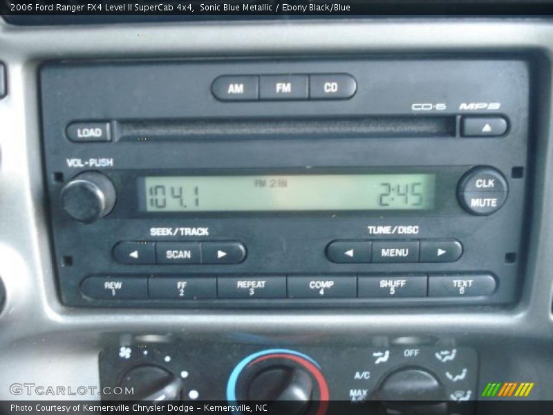Sonic Blue Metallic / Ebony Black/Blue 2006 Ford Ranger FX4 Level II SuperCab 4x4
