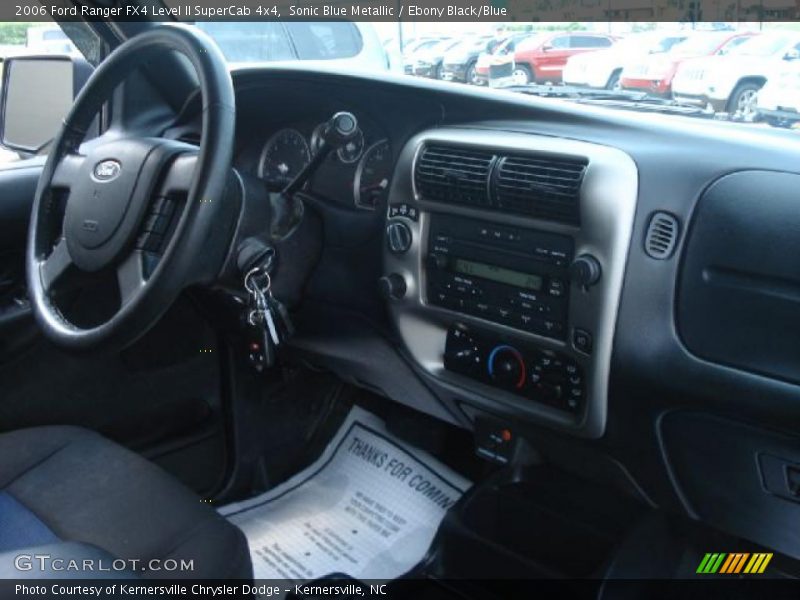 Sonic Blue Metallic / Ebony Black/Blue 2006 Ford Ranger FX4 Level II SuperCab 4x4