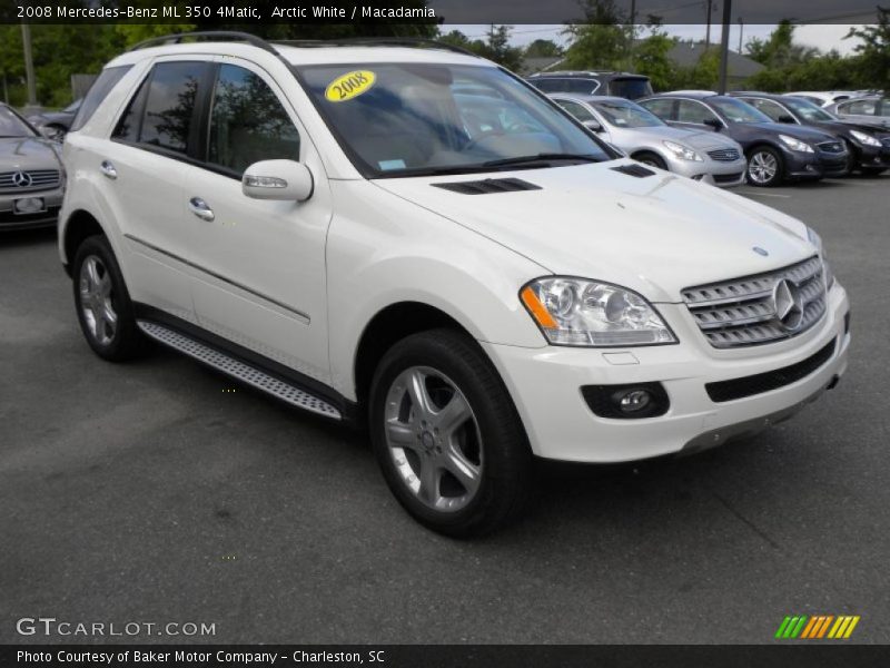 Arctic White / Macadamia 2008 Mercedes-Benz ML 350 4Matic