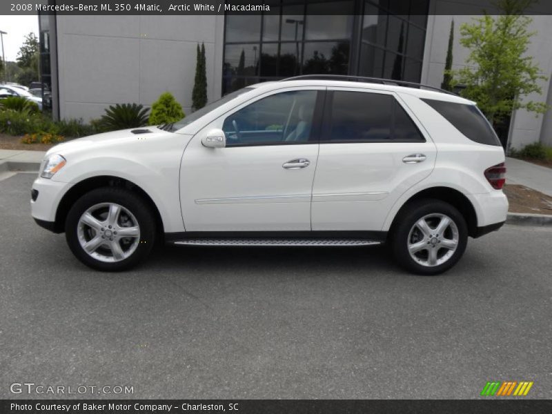 Arctic White / Macadamia 2008 Mercedes-Benz ML 350 4Matic