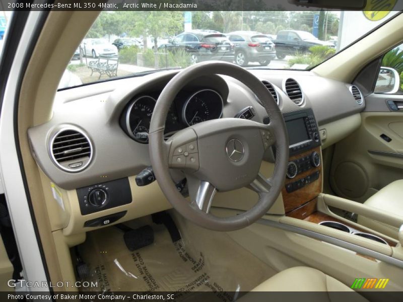 Arctic White / Macadamia 2008 Mercedes-Benz ML 350 4Matic