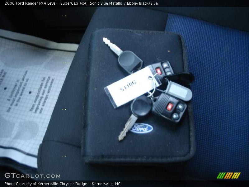 Sonic Blue Metallic / Ebony Black/Blue 2006 Ford Ranger FX4 Level II SuperCab 4x4