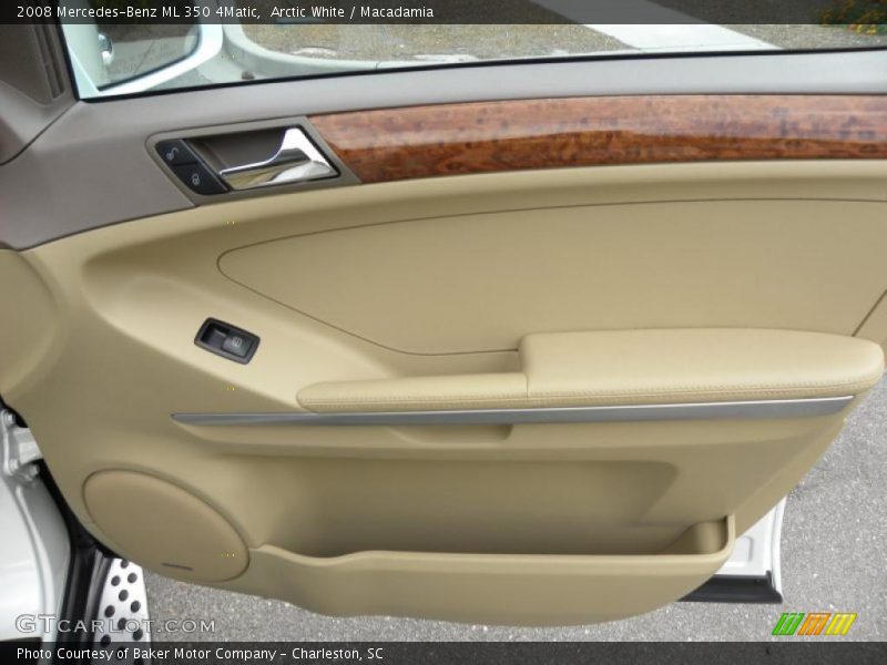 Arctic White / Macadamia 2008 Mercedes-Benz ML 350 4Matic
