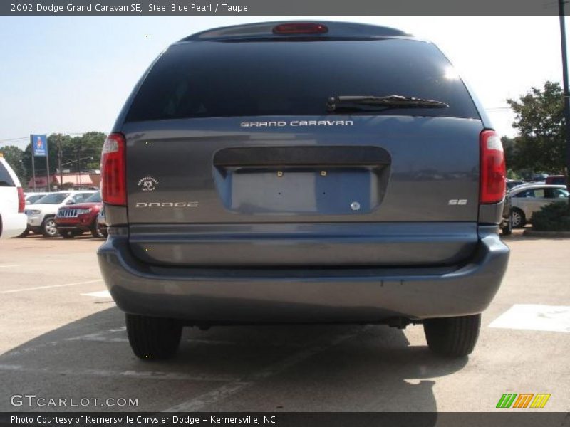 Steel Blue Pearl / Taupe 2002 Dodge Grand Caravan SE