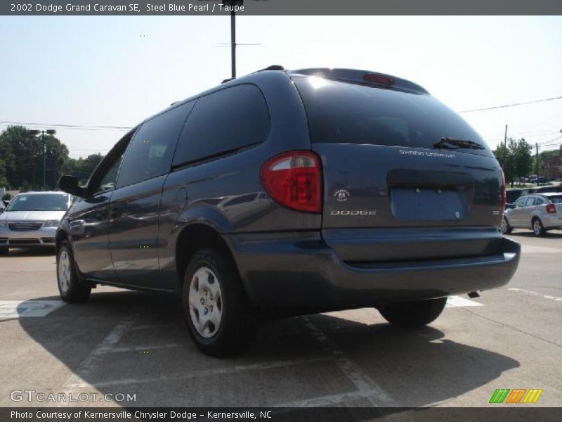 Steel Blue Pearl / Taupe 2002 Dodge Grand Caravan SE