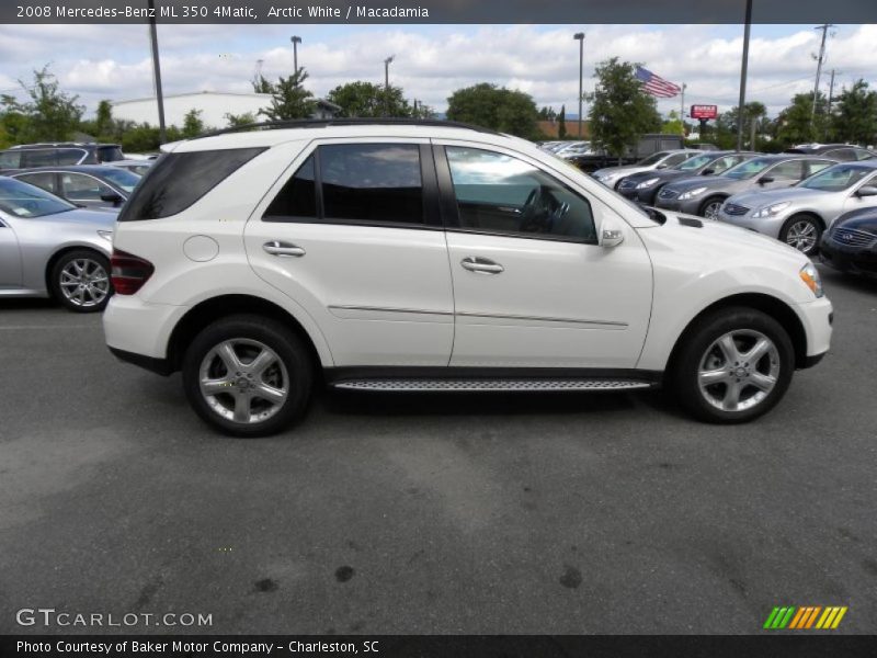 Arctic White / Macadamia 2008 Mercedes-Benz ML 350 4Matic