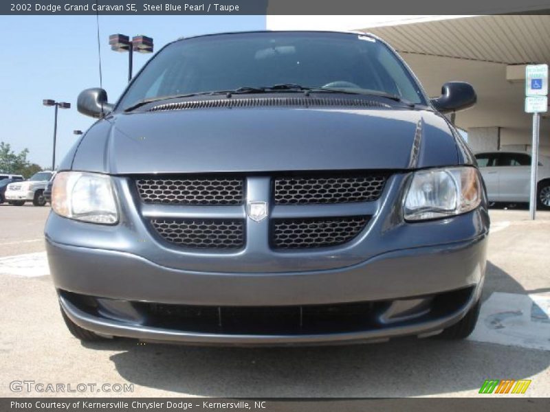 Steel Blue Pearl / Taupe 2002 Dodge Grand Caravan SE
