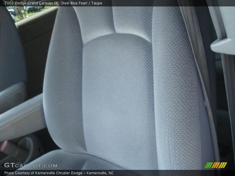 Steel Blue Pearl / Taupe 2002 Dodge Grand Caravan SE