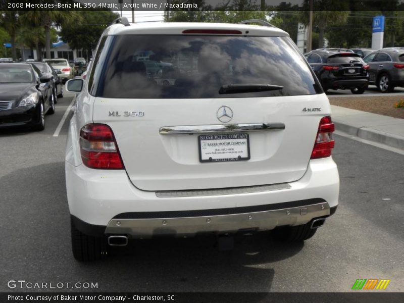 Arctic White / Macadamia 2008 Mercedes-Benz ML 350 4Matic