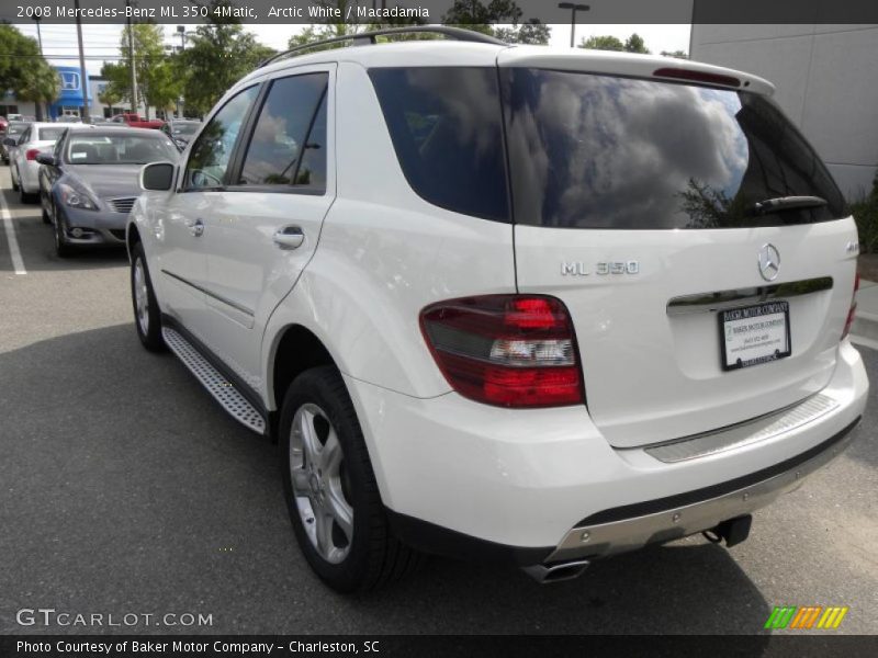 Arctic White / Macadamia 2008 Mercedes-Benz ML 350 4Matic