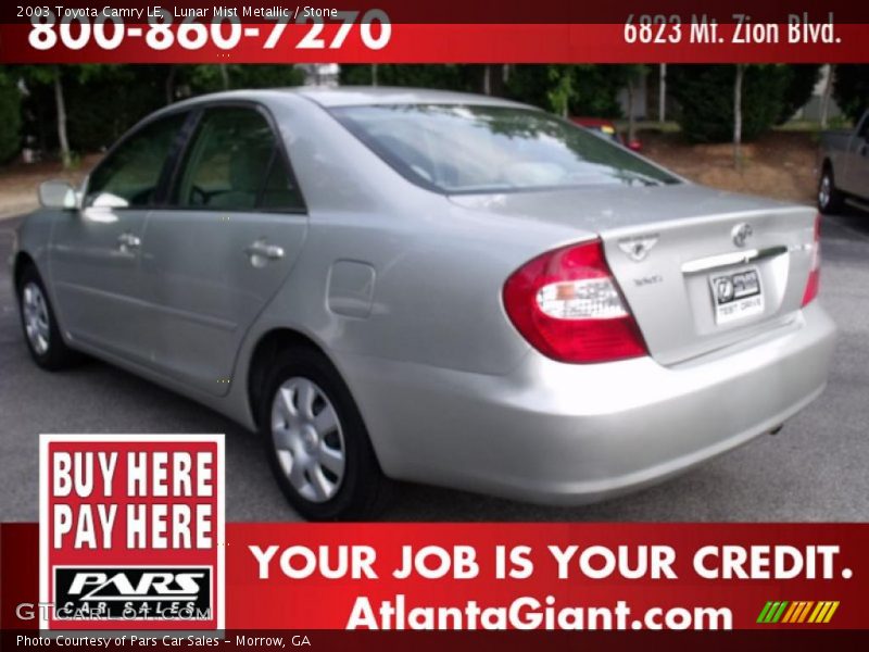 Lunar Mist Metallic / Stone 2003 Toyota Camry LE