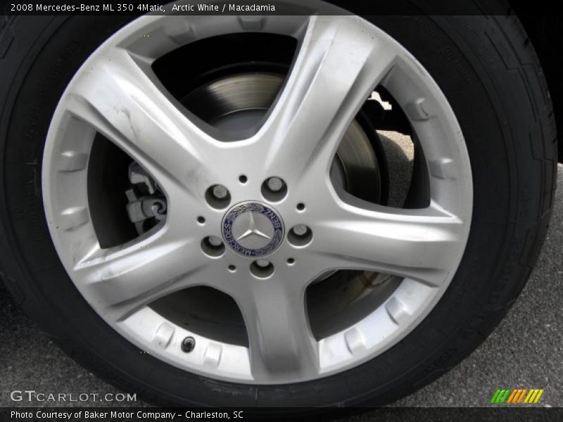 Arctic White / Macadamia 2008 Mercedes-Benz ML 350 4Matic