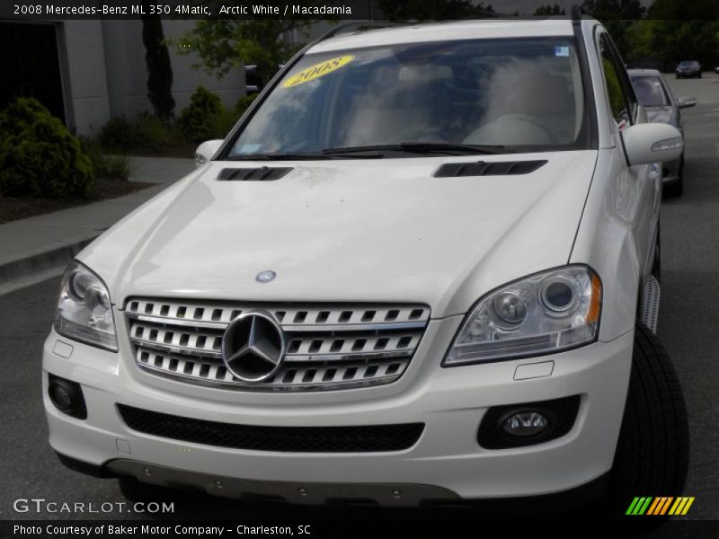 Arctic White / Macadamia 2008 Mercedes-Benz ML 350 4Matic