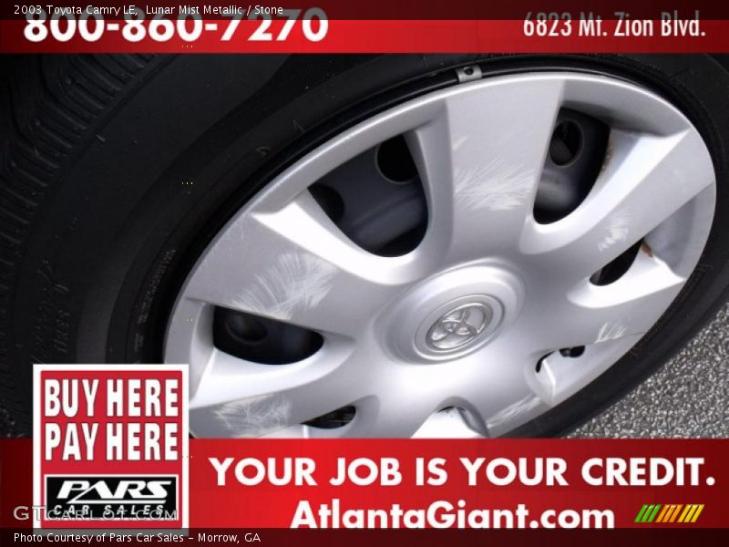 Lunar Mist Metallic / Stone 2003 Toyota Camry LE