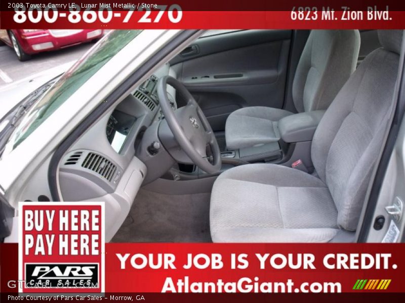 Lunar Mist Metallic / Stone 2003 Toyota Camry LE