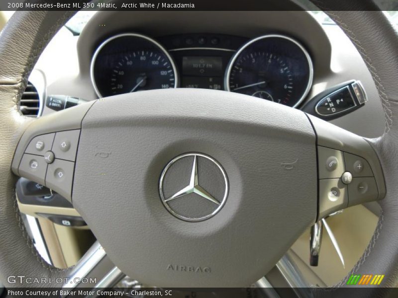 Arctic White / Macadamia 2008 Mercedes-Benz ML 350 4Matic