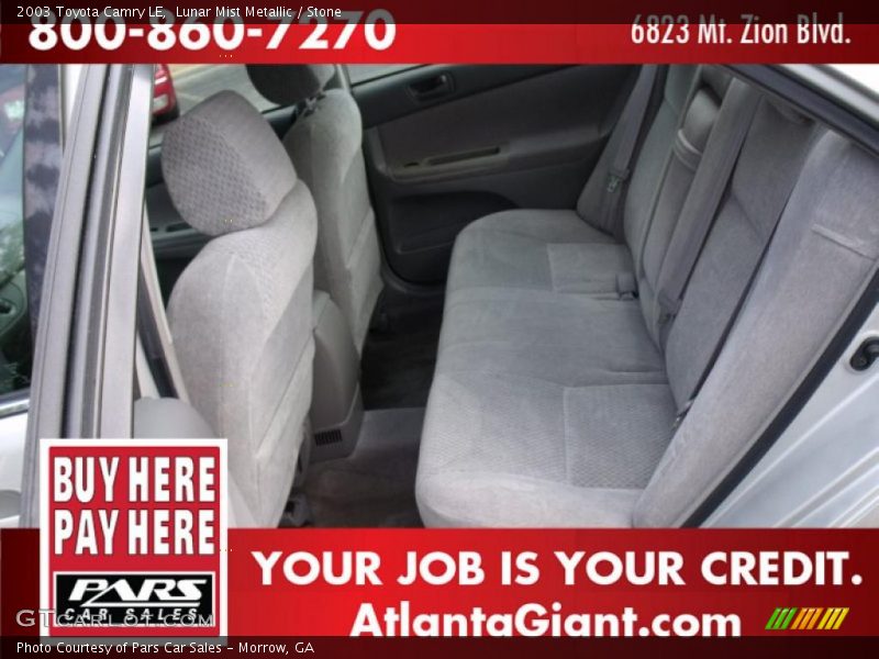 Lunar Mist Metallic / Stone 2003 Toyota Camry LE