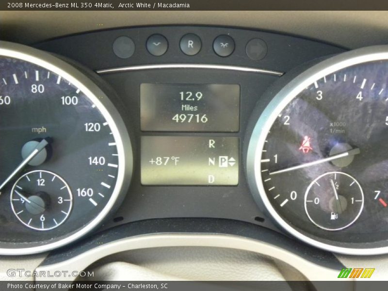Arctic White / Macadamia 2008 Mercedes-Benz ML 350 4Matic