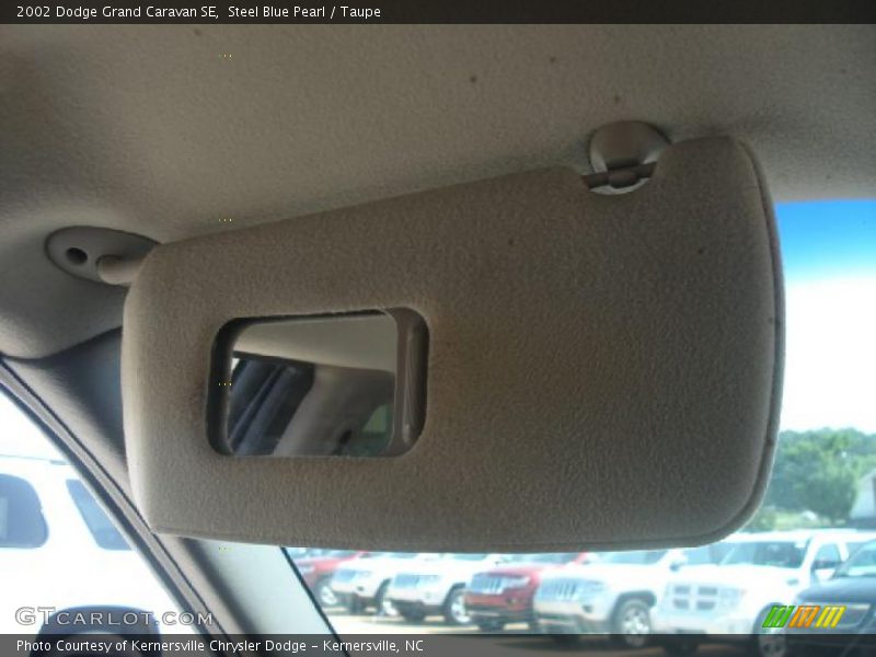 Steel Blue Pearl / Taupe 2002 Dodge Grand Caravan SE