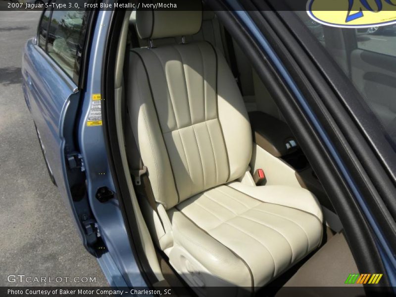 Frost Blue Metallic / Ivory/Mocha 2007 Jaguar S-Type 3.0