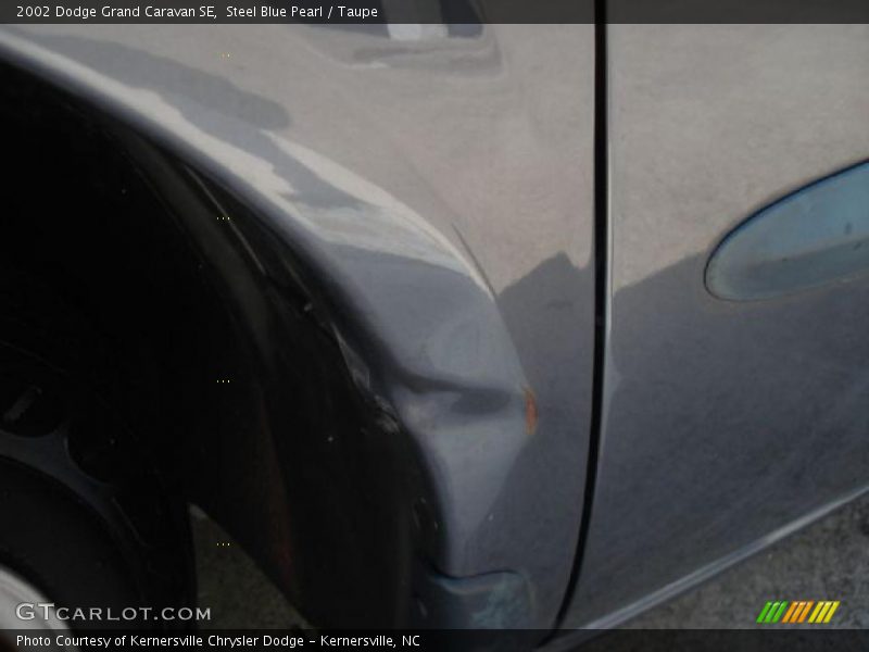 Steel Blue Pearl / Taupe 2002 Dodge Grand Caravan SE