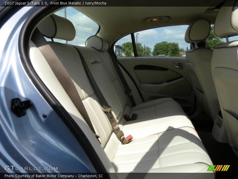 Frost Blue Metallic / Ivory/Mocha 2007 Jaguar S-Type 3.0