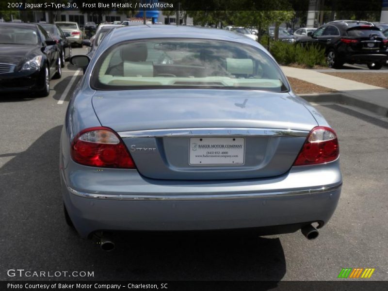 Frost Blue Metallic / Ivory/Mocha 2007 Jaguar S-Type 3.0