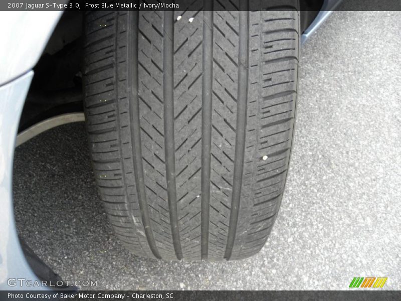 Frost Blue Metallic / Ivory/Mocha 2007 Jaguar S-Type 3.0