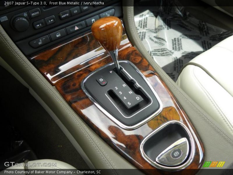 Frost Blue Metallic / Ivory/Mocha 2007 Jaguar S-Type 3.0