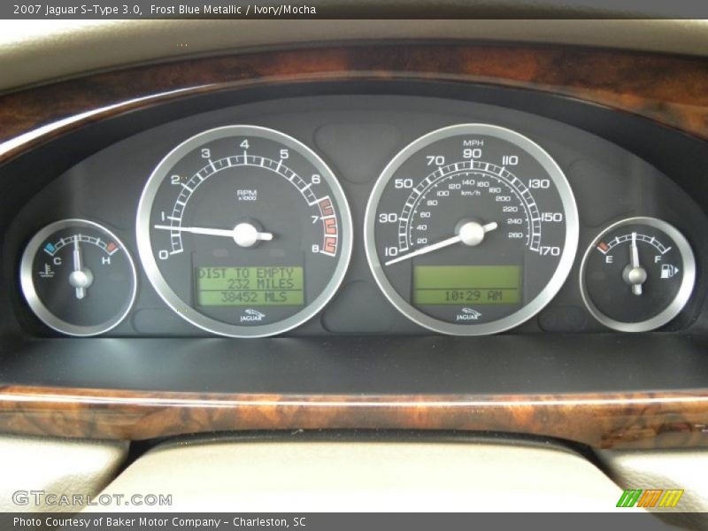 Frost Blue Metallic / Ivory/Mocha 2007 Jaguar S-Type 3.0