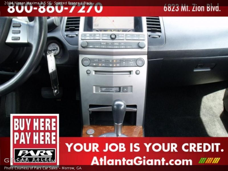 Spirited Bronze / Black 2004 Nissan Maxima 3.5 SE