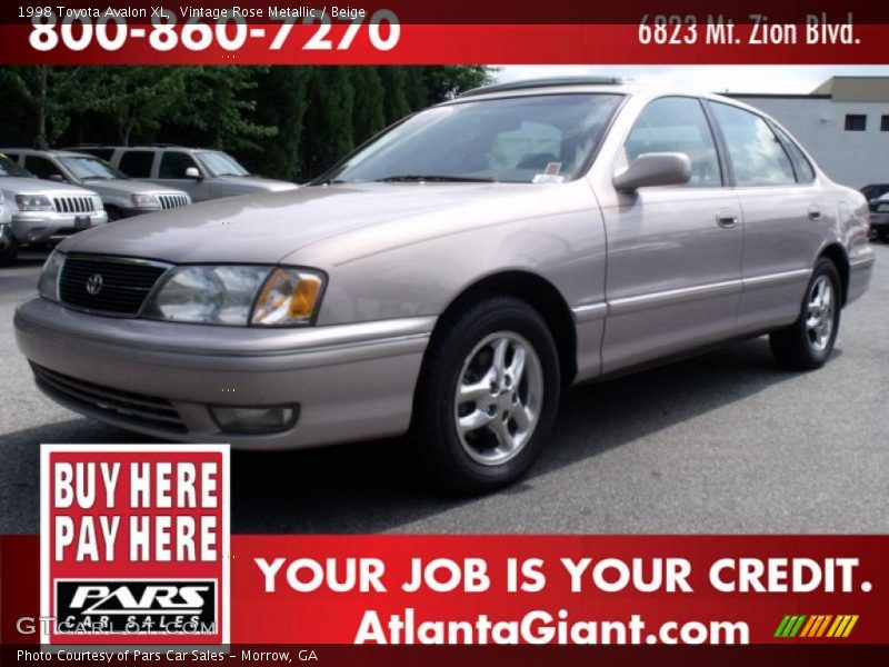 Vintage Rose Metallic / Beige 1998 Toyota Avalon XL