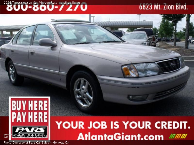 Vintage Rose Metallic / Beige 1998 Toyota Avalon XL