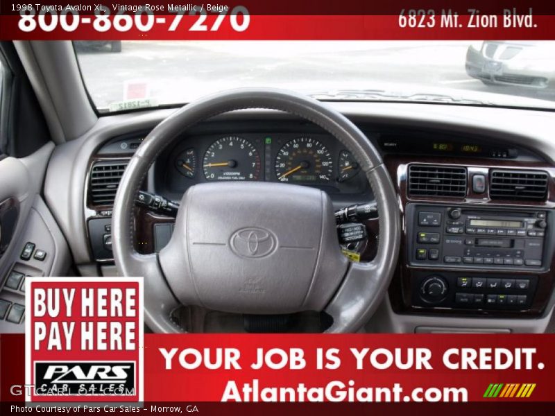 Vintage Rose Metallic / Beige 1998 Toyota Avalon XL