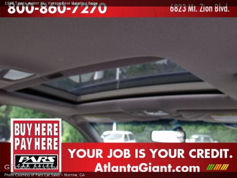 Vintage Rose Metallic / Beige 1998 Toyota Avalon XL