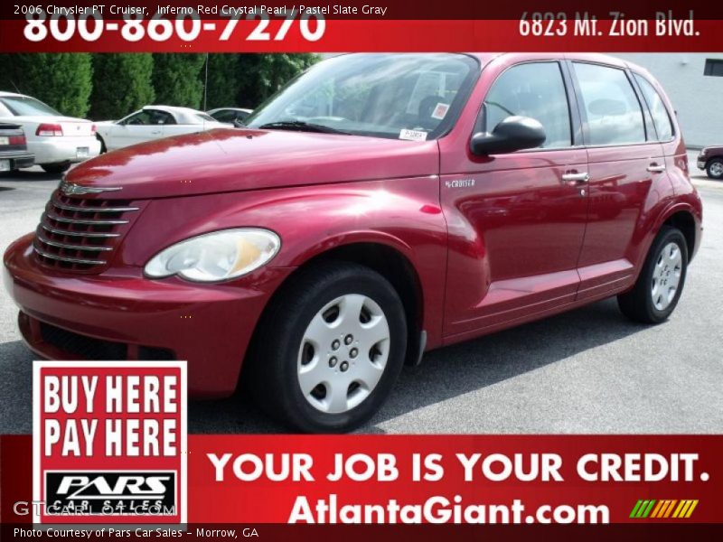 Inferno Red Crystal Pearl / Pastel Slate Gray 2006 Chrysler PT Cruiser