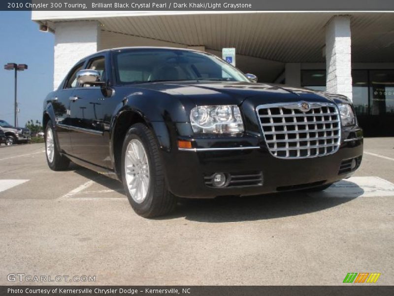 Brilliant Black Crystal Pearl / Dark Khaki/Light Graystone 2010 Chrysler 300 Touring