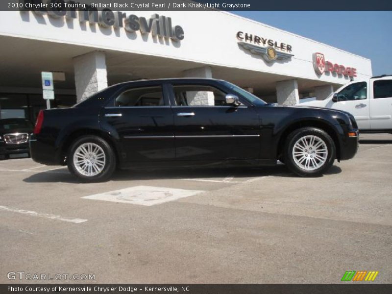 Brilliant Black Crystal Pearl / Dark Khaki/Light Graystone 2010 Chrysler 300 Touring