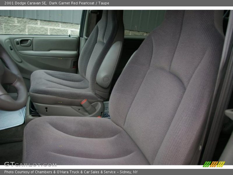 Dark Garnet Red Pearlcoat / Taupe 2001 Dodge Caravan SE